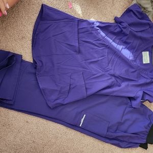 Sketches purple scrubs set